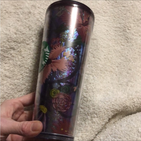 Starbucks foil flower fall cold cup tumbler 2021 - Picture 2 of 5